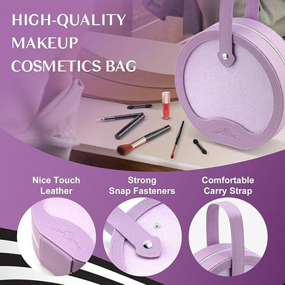 Color Nymph Starter Makeup Kits for Teens Girls With Reusable Case, Beginner Makeup Sets for Preteen, Birthday Valentines Day Makeup Gift Including 38-Colors Eyeshadows Lipglosses Brushes (Purple)