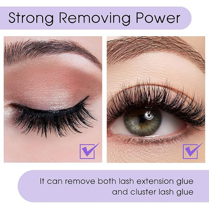 Lash Remover for Lash Extensions Low Irritation 10g Cream Glue-Remover Professional Fast Sensitive Skin Dissolution Lash Extension Remover By WENDY LASHES（Rose,10g）