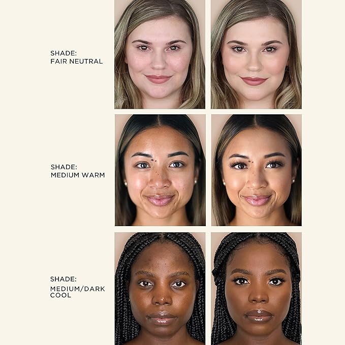 HALEYS Full-Coverage Concealer Set (Medium-Warm): Re-wind Blurring Full Coverage Concealer, Brighten, Reduce dark circles and fine lines, Longwear, Lightweight, Re-mix Makeup Sponge, Smooths