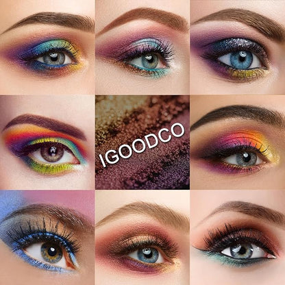 32 Colors Highly Pigmented Eyeshadow Palette with 13 pcs Makeup Brushes Set, Matte&Shimmer Long Lasting Waterproof Eyeshadow Palette,Makeup Gift Set for Women.