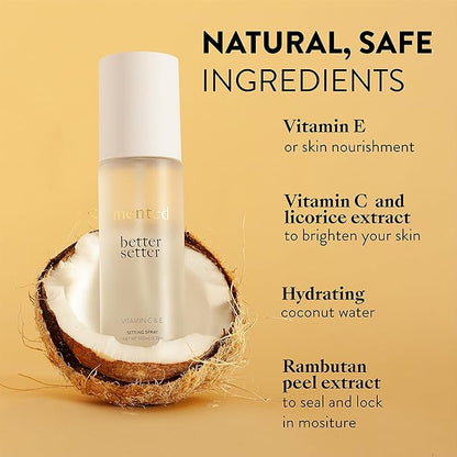 Mented Cosmetics Foundation Stick & Better Setter Setting Spray Bundle - L30 Light Tan with Neutral Undertones