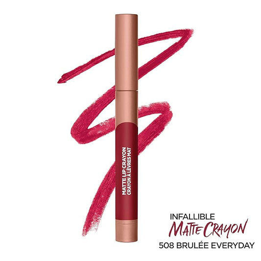 L’Oréal Paris Infallible Matte Lip Crayon, Brulee Everyday (Packaging May Vary)
