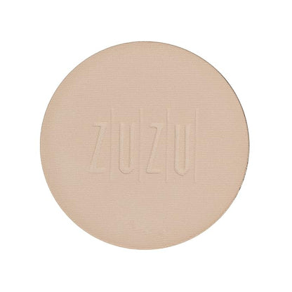 ZUZU LUXE Mineral Powder, Dual Powder Foundation, medium to full coverage, natural finish. Natural, Paraben Free, Vegan, Gluten-free, Cruelty-free, Non GMO, .32 oz. (Refill D-4)