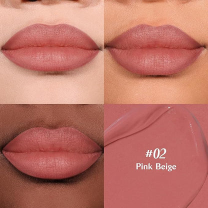 2-IN-1 Lip Liner and Lip Stain, High Pigmented Long Lasting Velvet Lip Tint, Well-Defined Lipliner, Weightless Waterproof Not Animal Tested, Matte Finish Makeup
