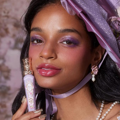 Flower Knows Violet Strawberry Rococo Glowy Lip Gloss,Moisturizing Tinted Lip Oil-Hydrating Lip Makeup for Girls&Women-Vegan & Cruelty-Free-0.12 Fl Oz,1 Count (G04 Blackberry Jam)