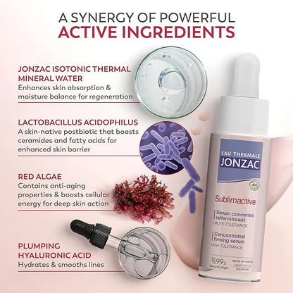 Sensitive Skin Rehydrate Micellar Water 16.9 fl oz & Sublimactive Anti-Aging Firming Serum 1.01 fl oz Skincare Bundle