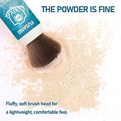 Mineral Powder Sunscreen for Face,Sunscreen Powder SPF 50 PA++++,Long Lasting Oil Control Scalp Sunscreen Powder,Breathable Brush On Sunscreen Powder for All Skin