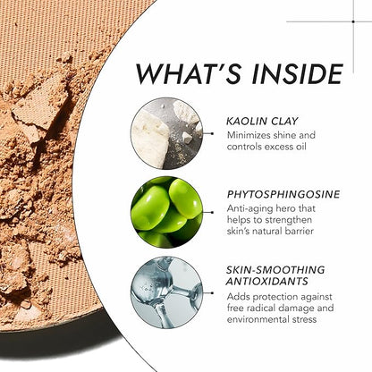 COVER FX Pressed Mineral Foundation - Shade D3 - Weightless Powder Foundation - Buildable Light to Full Coverage - Matte Finish - All Skin Types