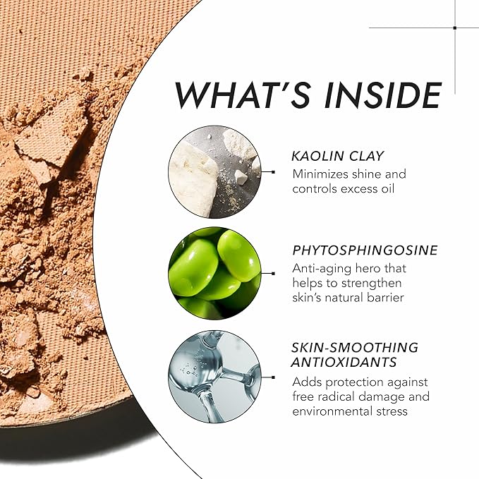 COVER FX Pressed Mineral Foundation - Shade D4 - Weightless Powder Foundation - Buildable Light to Full Coverage - Matte Finish - All Skin Types