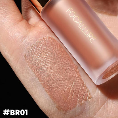 FOCALLURE Shimmer Liquid Highlighter, Smooth Cream Formula and Non-greasy Finish,Delivers a Natural Glow, Long Lasting Illuminator Highlighter Face Enhancing Makeup,Hawaii