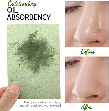 FANDAMEI Oil Blotting Sheets For Face, 600 PCS Oil Blotting Papers, Blotting Paper for Oily Skin, Oil Control Film, Oil Absorbing Sheets For Face, Oil Absorbing Tissues