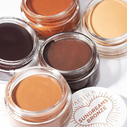 Pacifica Bronzer –Sun Dreams Matte Bronzing Cream Highlighter, Hydrating & Buildable Contour with Floral Extracts, Talc-Free, Vegan & Cruelty-Free, 1 oz (Shade Glow)