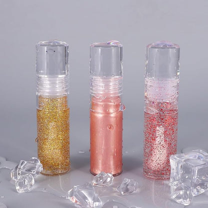10 Pack Lip Gloss Tubes with Big Doe Foot Wand, Empty 9ML 0.3 Oz Transparent PTEG Lipgloss Tubes Concealer Containers for DIY Lipgloss Handmade Makeup