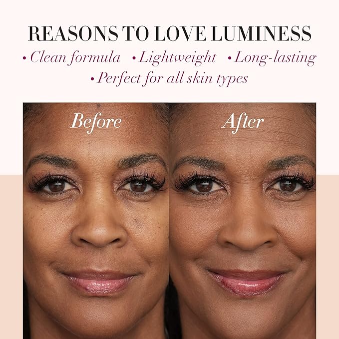 LUMINESS Silk Airbrush Spray Foundation - Full Coverage Foundation - Formula Hydrates & Moisturizes with Hyaluronic Acid, Aloe Vera & Hydrolyzed Silk (Shade - Rich)