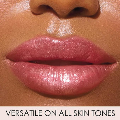 LONDONTOWN Pixie, Milky Pink, Plush Shine Lip Gloss Tube, Deep Hydrating High Shine Sheer Tint Non-Sticky Conditioning Balm