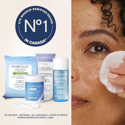 Marcelle 3-in-1 Micellar Gel Eye Makeup Remover, Hypoallergenic and Fragrance-Free, 3.3 fl oz