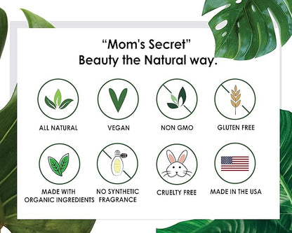 Mom's Secret 100% Natural Lip Gloss, Organic, Vegan, Gluten Free, Cruelty Free, Made in the USA, 0.18 oz. (What A Drama Queen)