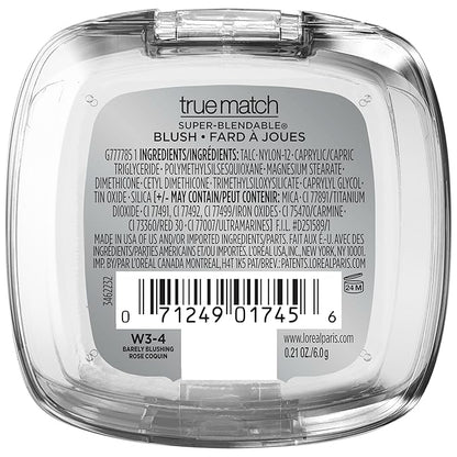 L’Oréal Paris True Match Super-Blendable Powder Blush, Barely Blushing, 0.21 Oz (Packaging May Vary) (Pack of 2)
