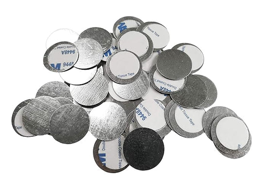 TUOKING Metal Stickers Design For Non-Magnetic Makeup Pans Suit For Blank Magnetic Makeup Palette (Diameter：25mm)