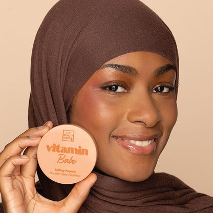 The Beauty Crop Vitamin Babe Setting Powder - Talc-Free Loose Powder for Flawless Finish - Medium Shade - 0.35 oz