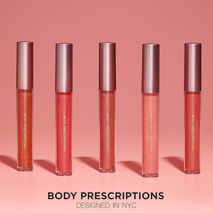 Body Prescriptions Lip Gloss Collection | 10 Shades Complete Lip Makeup Set, Liquid, 2 ML Each Tube