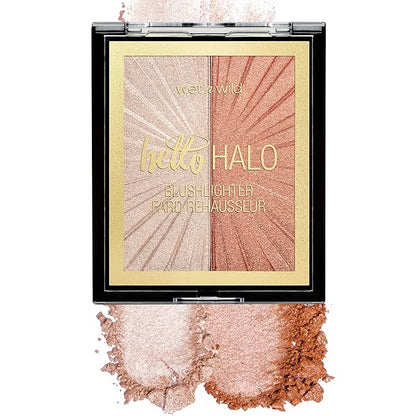 wet n wild Prime Focus Primer Serum and MegaGlo Blushlighter Set, Blendable Blush & Highlighter Duo with Shimmery Metallic Finish