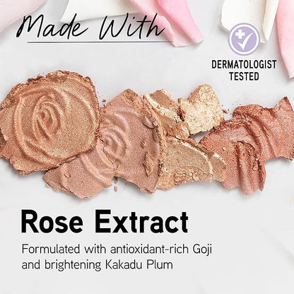 Physicians Formula Rosé All Day Highlighter Blush Face Powder, Blush Petal Glow, Shimmering Rose, Dermatologist Tested, Clinicially Tested