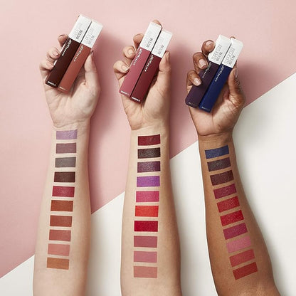 Maybelline Super Stay Matte Ink Liquid Lipstick Makeup, Long Lasting High Impact Color, Up to 16H Wear, Loyalist, Light Pink Beige, 1 Count, Packaging May Vary