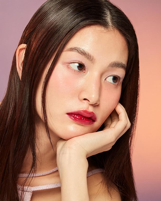 HINCE Mood Enhancer Water Liquid Glow - Non-Sticky & Waterproof Lip Stain for Women - Long Wearing Lip Gloss for Natural and Glass Glow - Moisturizing Liquid Makeup, 0.16 fl.oz. (INFLUENCE)