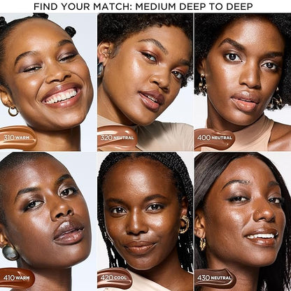 L'Oreal Paris Lumi Le Glow Skin Tint, Lightweight Water-Based Tinted Serum with Foundation-Like Coverage, Glow Illuminator, Neutral 420, 0.85 Fl Oz