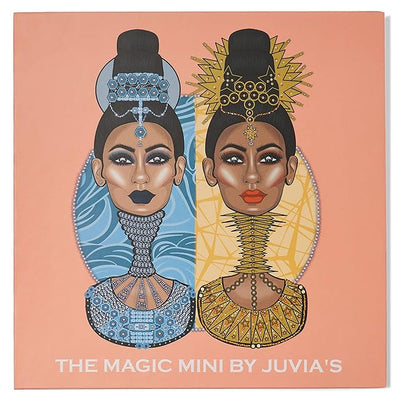 Juvia's Place Palette The Magic Mini - Bright and Bold Red, Shades of 16, Professional Eye Makeup, Pigmented Palette, Makeup Palette for Eye Color & Shine