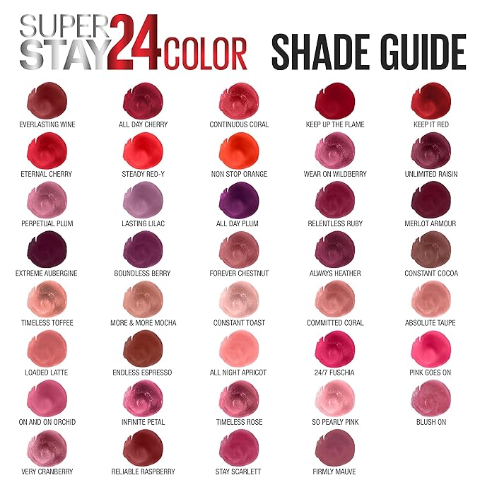 Maybelline Super Stay 24, 2-Step Liquid Lipstick Makeup, Long Lasting Highly Pigmented Color with Moisturizing Balm, 24/7 Fuchsia, Pink, 1 Count