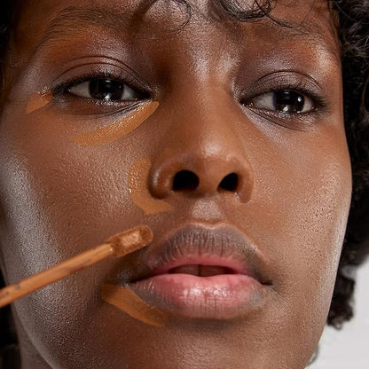 Liquid Foundation & Under Eye Concealer - Make Up Set for Flawless Dark Skin Base - Matte Foundation (Truffle) and Liquid Concealer (Espresso)