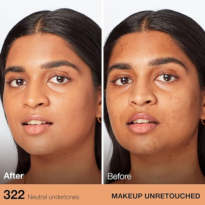 Maybelline Fit Me Dewy + Smooth Liquid Foundation Makeup, Warm Honey, 1 Count (Packaging May Vary)