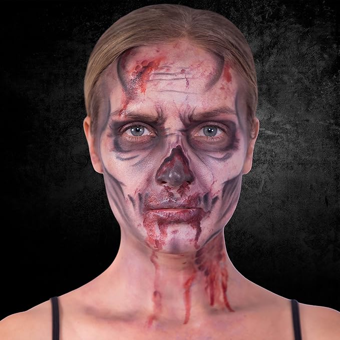 12-Color Zombie Alcohol-Activated Palette, Professional Quick Drying Waterproof SFX Makeup for the Stage, Film, Halloween, & Cosplay