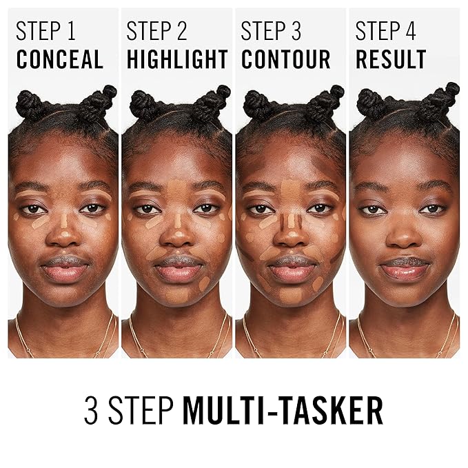 Rimmel London, Multi-Tasker Concealer, 100 Mocha, Crease-Proof, Transfer-Proof, Waterproof, Up To 24-Hour Wear, Vegan Formula, 0.33oz
