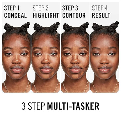 Rimmel London, Multi-Tasker Concealer, 100 Mocha, Crease-Proof, Transfer-Proof, Waterproof, Up To 24-Hour Wear, Vegan Formula, 0.33oz