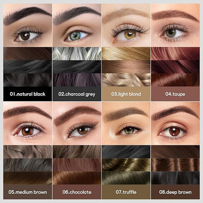 12Pcs Lip Liner Set and 2 Pack Microblading Eyebrow Pencils for Women