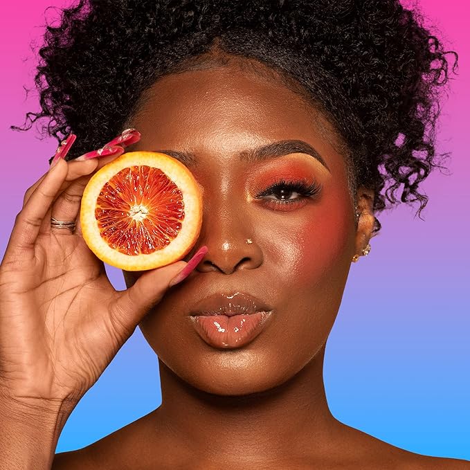 Juvia's Place Magic Lip Oil - Black Cherry - Smooth, Hydrating w/Vitamin E for Soft, Glossy, Juicy Lips - Infused with Fruit Extracts - Tinted, Shimmering, Lightweight & Non-sticky Lip Oil for Summer