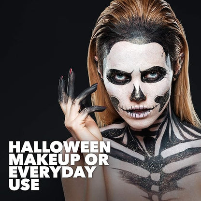 MANIC PANIC Dreamtone White Liquid Foundation Bundle with Blue Moon Face & Body Paint Makeup