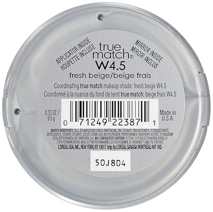 L'Oréal Paris True Match Super-Blendable Powder, Fresh Beige, 0.33 oz. (Pack of 2)