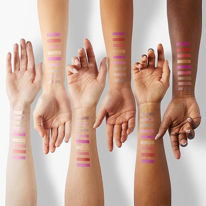 Nicole Miller Lip Gloss Collection Shimmery Glosses for Women and Girls Long Lasting Color Set with Rich Varied Colors, Peach, 10 Count (Pack of 1)