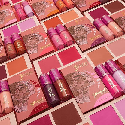 Juvia's Place Blushed Liquid Blush Dahlia - Dewy Tint Cheeks Makeup Glow Pigment Effortless Beauty Long Lasting Cosmetics Soft Creamy Natural Buildable All Skin Color Light Flawless Finish Blend