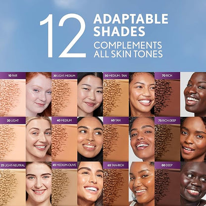 Covergirl Simply Ageless Skin Perfector Essence Foundation, 20 Light, Tinted Skincare Makeup Hybrid, Sheer Tint, Radiant Finish, Glowy Finish, Vegan Formula, 1.0oz