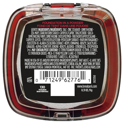 L'Oreal Paris Makeup Infallible Fresh Wear Foundation in a Powder, Up to 24H Wear, Waterproof, True Beige, 0.31 oz.