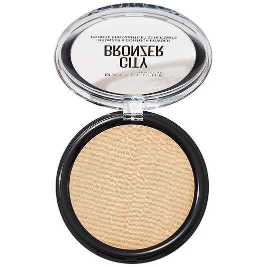 Maybelline New York City Bronzer Powder Makeup, Bronzer and Contour Powder, 100, 0.32 oz. (Pack of 2)