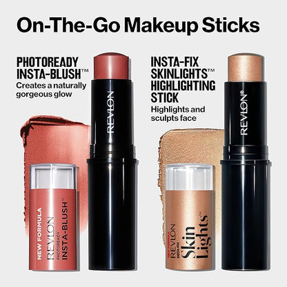 Revlon Blush Stick, PhotoReady Insta-Blush Face Makeup with Cream to Powder Formula, High Impact Color, Moisturizing Creamy Formula, 300 Rose Gold Kiss, 1.15 Oz