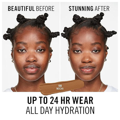 Rimmel London, Multi-Tasker Concealer, 100 Mocha, Crease-Proof, Transfer-Proof, Waterproof, Up To 24-Hour Wear, Vegan Formula, 0.33oz