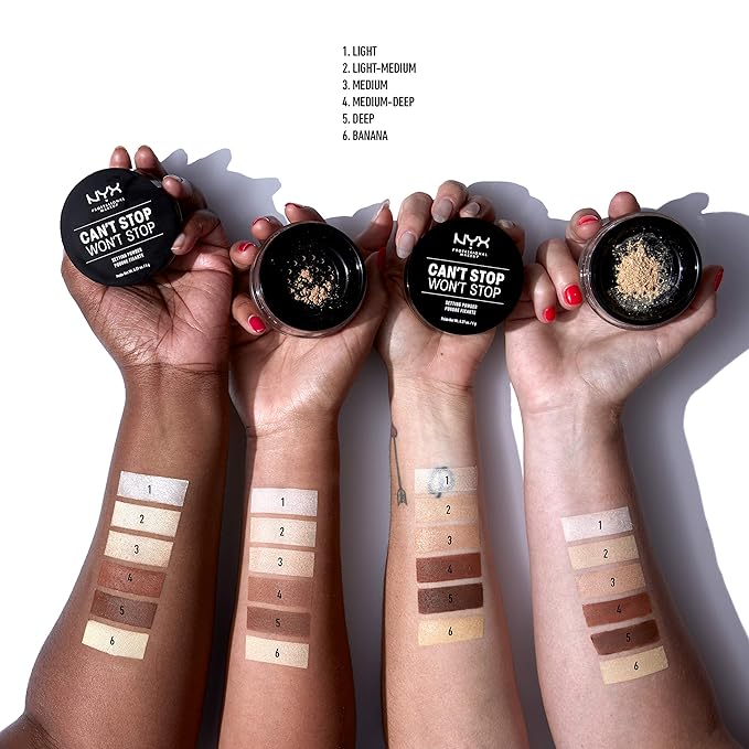 NYX PROFESSIONAL MAKEUP Can't Stop Won't Stop Loose Setting Powder - Light-Medium