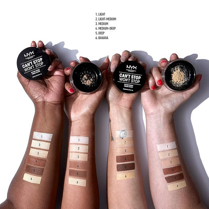 NYX PROFESSIONAL MAKEUP Can't Stop Won't Stop Loose Setting Powder - Light-Medium